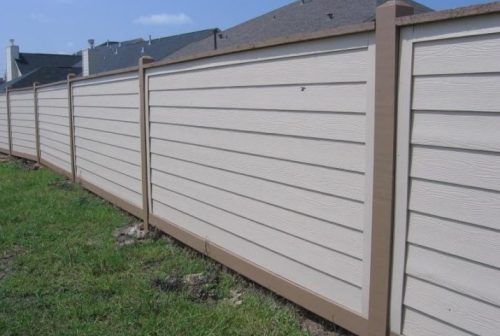 Commercial Hardie Plank Fences