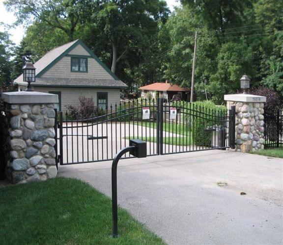 Gate around clearance house