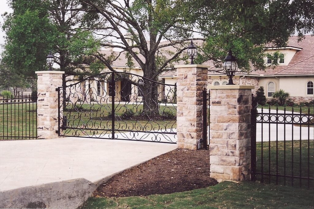 wrought iron gate