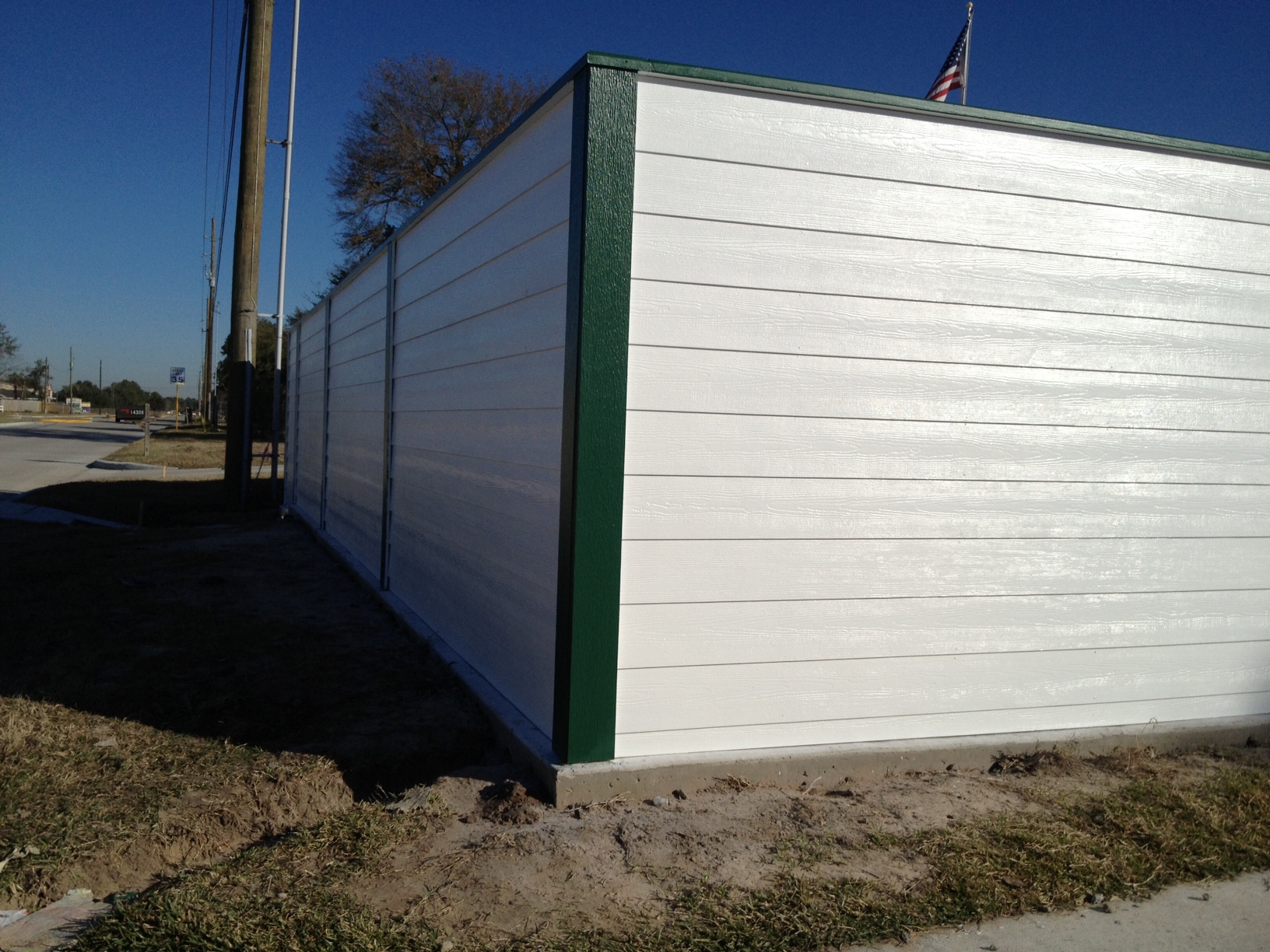 hardie plank fence