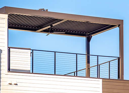 louvered pergola