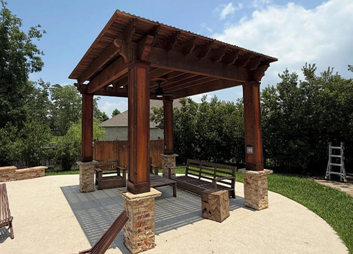 free standing pergola